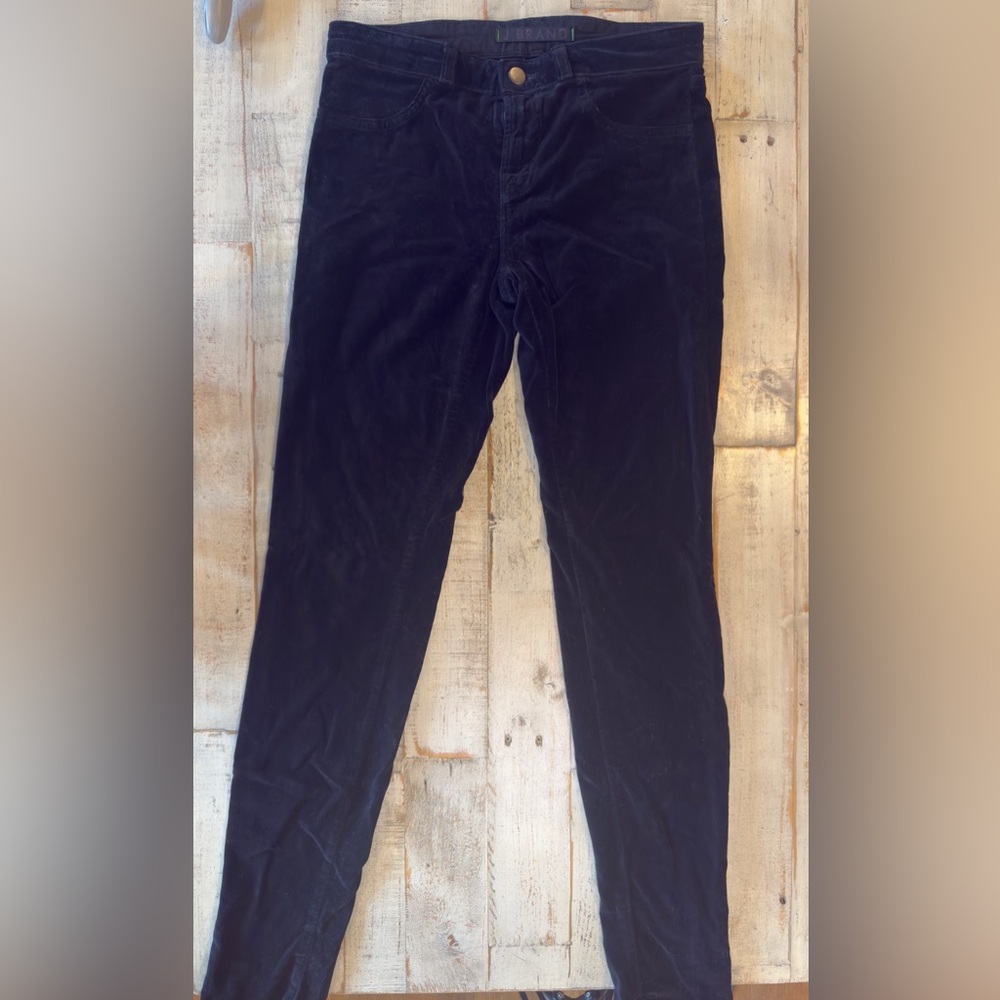 J Brand Velvet Skinny Pants | Size 26 | Black